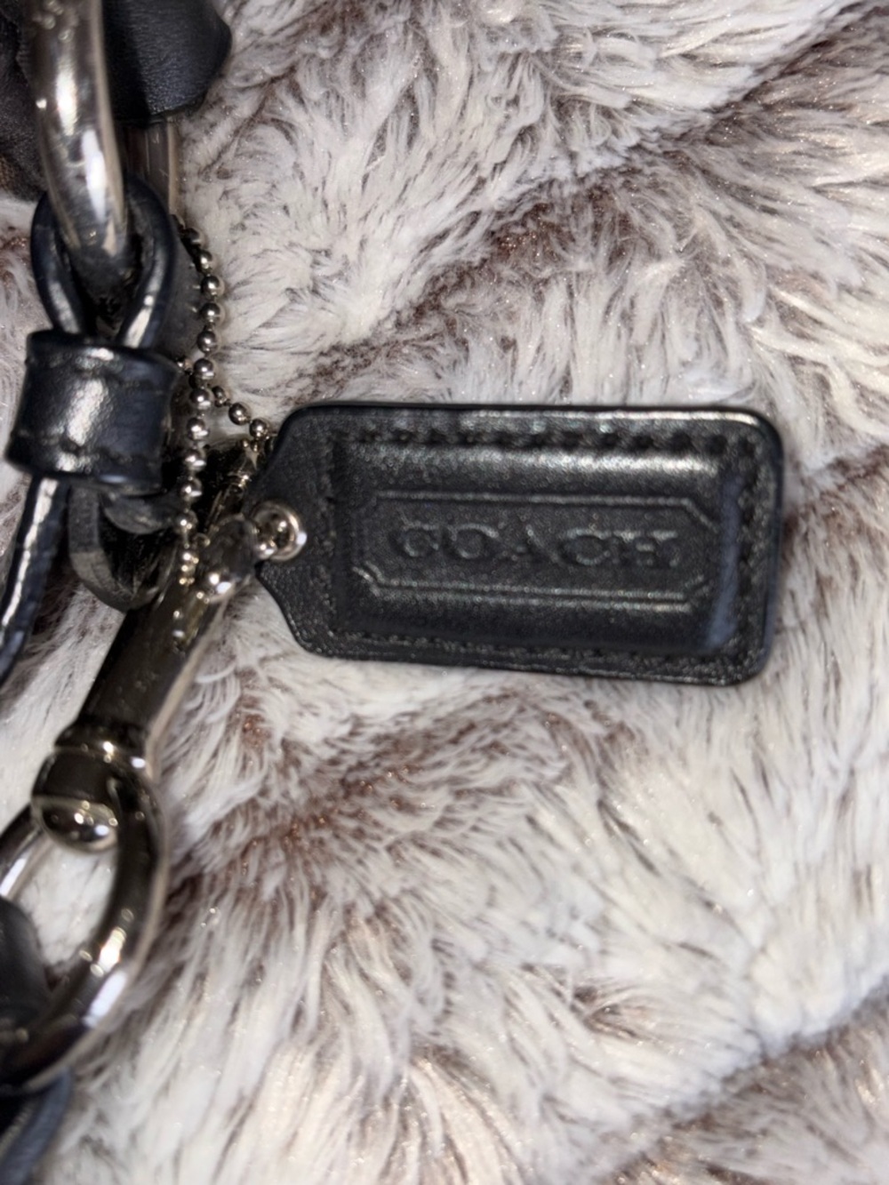 Coach Black Signature Pattern Shoulder Bag - Picture 5 of 7